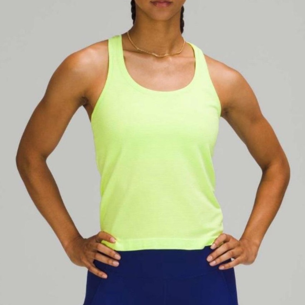 Lululemon Athletica Neon Green Tank Top